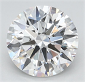 Lab Grown Diamond 3.24 Carats, Round with Ideal Cut, D Color, VS1 Clarity and Certified by IGI