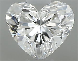 Picture of Natural Diamond 0.35 Carats, Heart with  Cut, F Color, VS2 Clarity and Certified by GIA