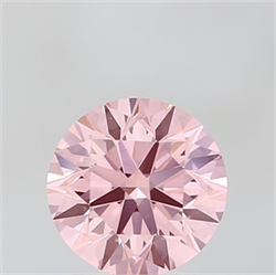 Picture of Lab Grown Diamond 2.00 Carats, Round with Very Good Cut, Fancy Vivid Pink Color, VS1 Clarity and Certified by IGI