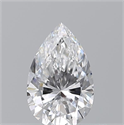 Diamante Natural 0.50 quilates, De pera , Color D, claridad VVS1 y certificado GIA