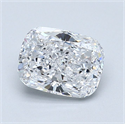 Diamante Natural 1.21 quilates, Del cojín , Color D, claridad VVS2 y certificado GIA