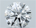 Natural Diamond 0.90 Carats, Round with Excellent Cut, F Color, I1 Clarity and Certified by GIA