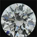 Natural Diamond 2.35 Carats, Round with Excellent Cut, H Color, VVS1 Clarity and Certified by GIA