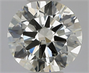 Natural Diamond 0.80 Carats, Round with Excellent Cut, M Color, SI2 Clarity and Certified by GIA