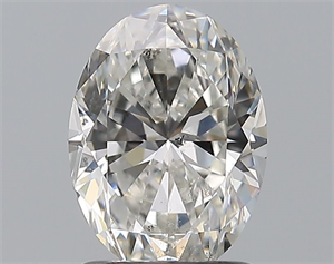 Picture of Natural Diamond 1.50 Carats, Oval with  Cut, G Color, SI2 Clarity and Certified by GIA