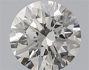Picture of Natural Diamond 0.50 Carats, Round with Excellent Cut, I Color, VVS2 Clarity and Certified by GIA