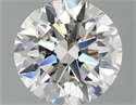 Lab Grown Diamond 1.53 Carats, Round with Excellent Cut, F Color, VS1 Clarity and Certified by IGI