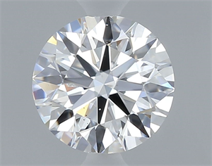 Picture of Natural Diamond 0.52 Carats, Round with Excellent Cut, E Color, SI1 Clarity and Certified by GIA