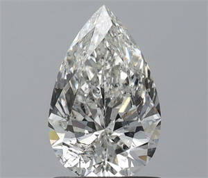 Picture of Natural Diamond 1.01 Carats, Pear with  Cut, H Color, SI2 Clarity and Certified by IGI