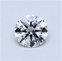 Diamante Natural 0.70 quilates, Redondo , Color G, claridad IF y certificado GIA