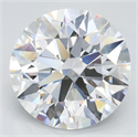 Lab Grown Diamond 3.60 Carats, Round with Ideal Cut, D Color, IF Clarity and Certified by IGI