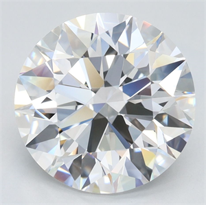 Picture of Lab Grown Diamond 3.60 Carats, Round with Ideal Cut, D Color, IF Clarity and Certified by IGI