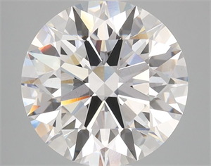 Picture of Lab Grown Diamond 3.56 Carats, Round with Ideal Cut, D Color, VS1 Clarity and Certified by IGI