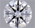 Lab Grown Diamond 1.04 Carats, Round with Ideal Cut, E Color, VVS2 Clarity and Certified by IGI
