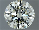 Natural Diamond 1.07 Carats, Round with Excellent Cut, L Color, VS1 Clarity and Certified by IGI