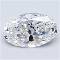 Diamante Natural 3.11 quilates, Ovalado , Color E, claridad VVS2 y certificado GIA