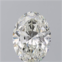 Natural Diamond 1.50 Carats, Oval with  Cut, I Color, SI1 Clarity and Certified by GIA