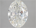 Natural Diamond 2.01 Carats, Oval with  Cut, G Color, I1 Clarity and Certified by GIA
