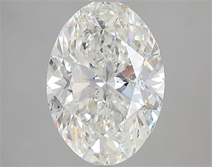 Picture of Natural Diamond 2.01 Carats, Oval with  Cut, G Color, I1 Clarity and Certified by GIA