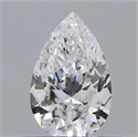 Natural Diamond 0.41 Carats, Pear with  Cut, D Color, VS2 Clarity and Certified by GIA