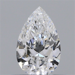 Picture of Natural Diamond 0.41 Carats, Pear with  Cut, D Color, VS2 Clarity and Certified by GIA
