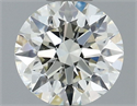 Natural Diamond 0.74 Carats, Round with Excellent Cut, L Color, IF Clarity and Certified by IGI