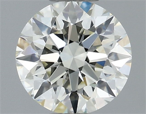 Picture of Natural Diamond 0.74 Carats, Round with Excellent Cut, L Color, IF Clarity and Certified by IGI