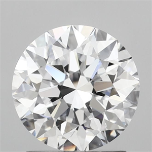 Picture of Lab Grown Diamond 1.70 Carats, Round with Excellent Cut, E Color, VVS2 Clarity and Certified by IGI