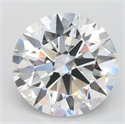 Lab Grown Diamond 3.39 Carats, Round with Ideal Cut, D Color, VVS1 Clarity and Certified by IGI