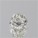 Natural Diamond 0.90 Carats, Oval with  Cut, I Color, SI2 Clarity and Certified by GIA