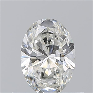 Picture of Natural Diamond 0.51 Carats, Oval with  Cut, H Color, SI1 Clarity and Certified by GIA