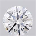 Lab Grown Diamond 2.87 Carats, Round with Ideal Cut, D Color, IF Clarity and Certified by IGI