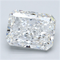 Diamante Natural 3.58 quilates, Radiante , Color E, claridad SI1 y certificado GIA