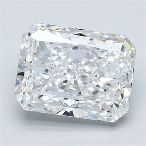 Foto Diamante Natural 3.58 quilates, Radiante , Color E, claridad SI1 y certificado GIA de