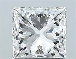 Picture of Natural Diamond 1.00 Carats, Princess with  Cut, H Color, VS2 Clarity and Certified by GIA
