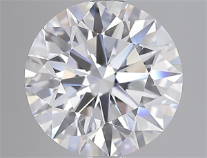 Picture of Lab Grown Diamond 3.03 Carats, Round with Ideal Cut, D Color, VVS1 Clarity and Certified by IGI