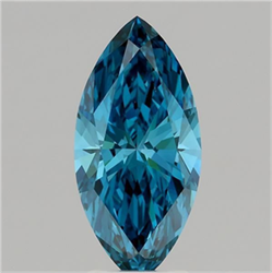 Picture of Lab Grown Diamond 3.06 Carats, Marquise with  Cut, Fancy Vivid Blue Color, VS1 Clarity and Certified by IGI