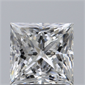 Natural Diamond 2.01 Carats, Princess with  Cut, G Color, VS2 Clarity and Certified by GIA