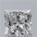 Natural Diamond 2.01 Carats, Princess with  Cut, G Color, VS2 Clarity and Certified by GIA