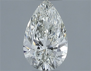 Picture of Natural Diamond 0.55 Carats, Pear with  Cut, I Color, IF Clarity and Certified by IGI