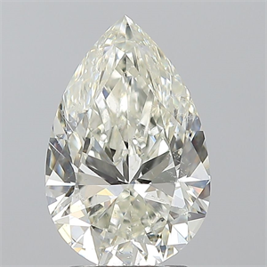 Picture of Natural Diamond 2.50 Carats, Pear with  Cut, J Color, SI2 Clarity and Certified by GIA