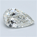 Diamante Natural 3.01 quilates, De pera , Color I, claridad SI2 y certificado GIA