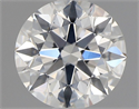 Natural Diamond 0.57 Carats, Round with Excellent Cut, F Color, SI1 Clarity and Certified by GIA
