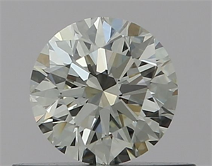 Picture of Natural Diamond 0.40 Carats, Round with Excellent Cut, J Color, VVS2 Clarity and Certified by GIA