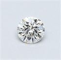 Natural Diamond 0.42 Carats, Round with Very Good Cut, E Color, SI2 Clarity and Certified by GIA