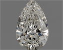 Natural Diamond 0.50 Carats, Pear with  Cut, G Color, IF Clarity and Certified by GIA