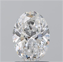 Natural Diamond 1.20 Carats, Oval with  Cut, E Color, SI1 Clarity and Certified by GIA