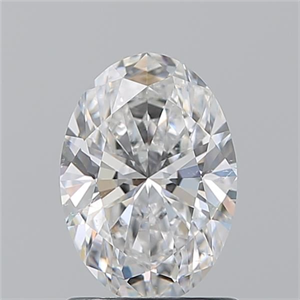 Picture of Natural Diamond 1.20 Carats, Oval with  Cut, E Color, SI1 Clarity and Certified by GIA