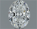 Natural Diamond 1.00 Carats, Oval with  Cut, G Color, SI2 Clarity and Certified by GIA