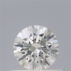 Picture of Natural Diamond 0.41 Carats, Round with Excellent Cut, H Color, VVS1 Clarity and Certified by IGI